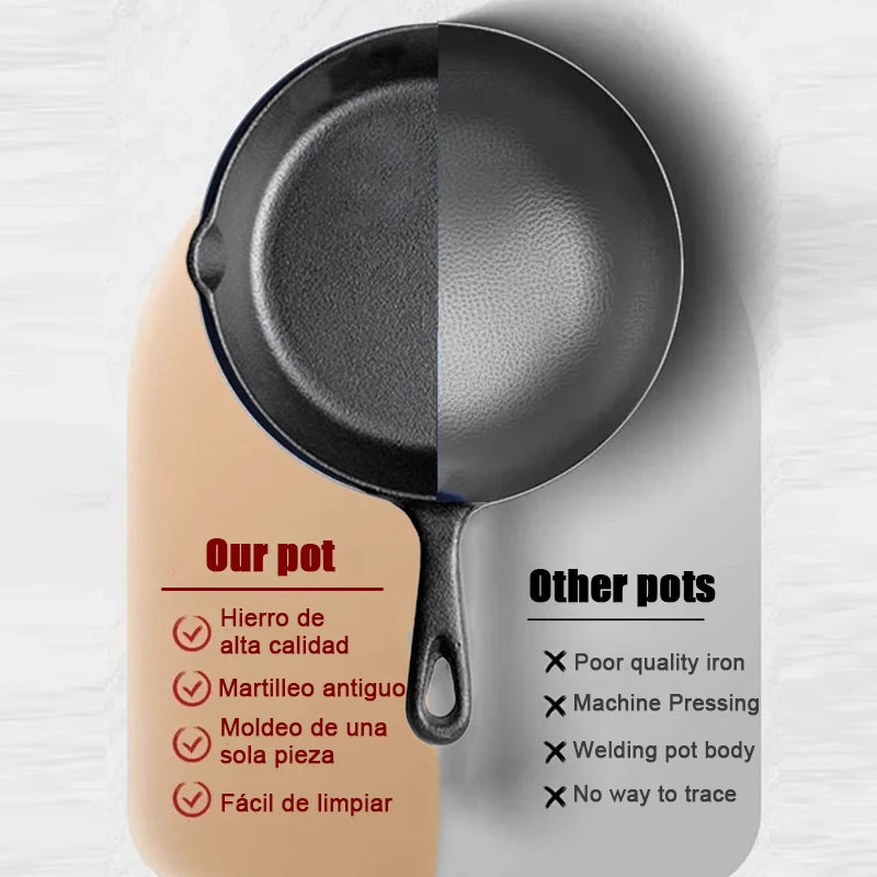 3-piece cast iron cookware set