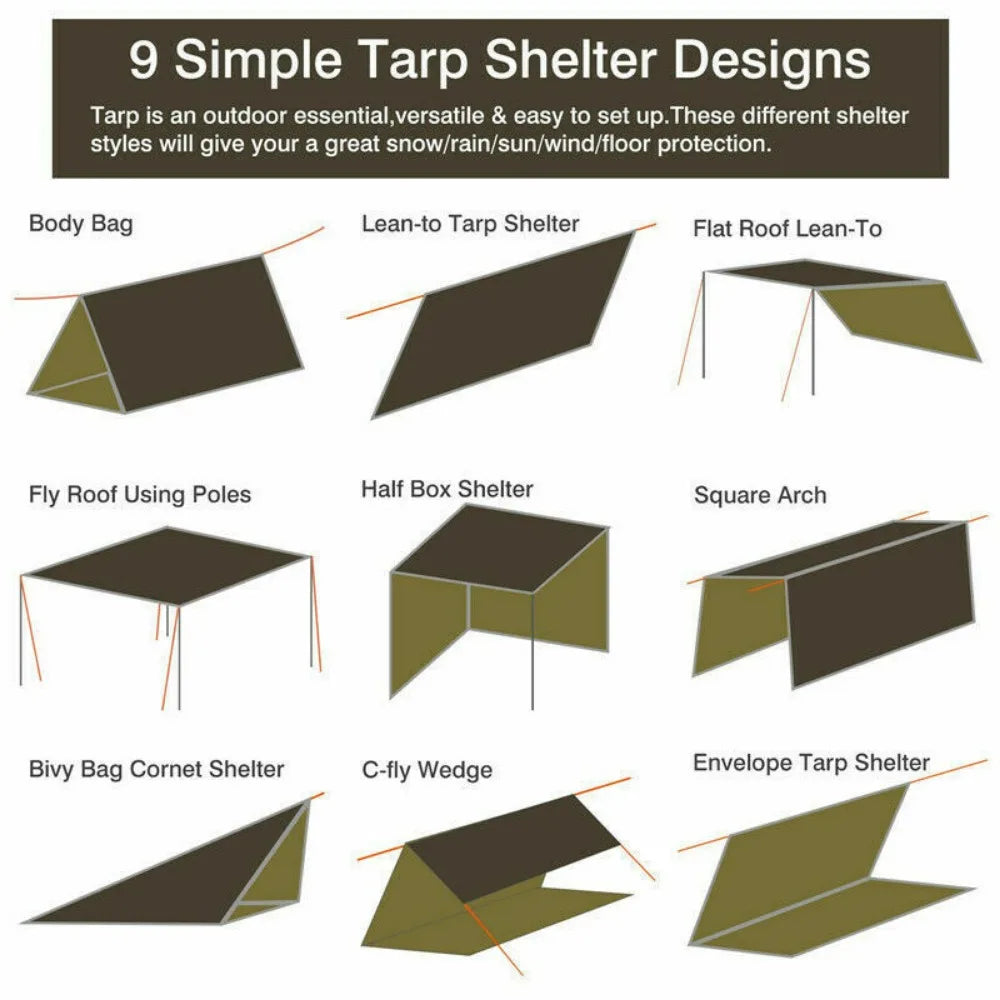 Camping Waterproof Awning Tarp