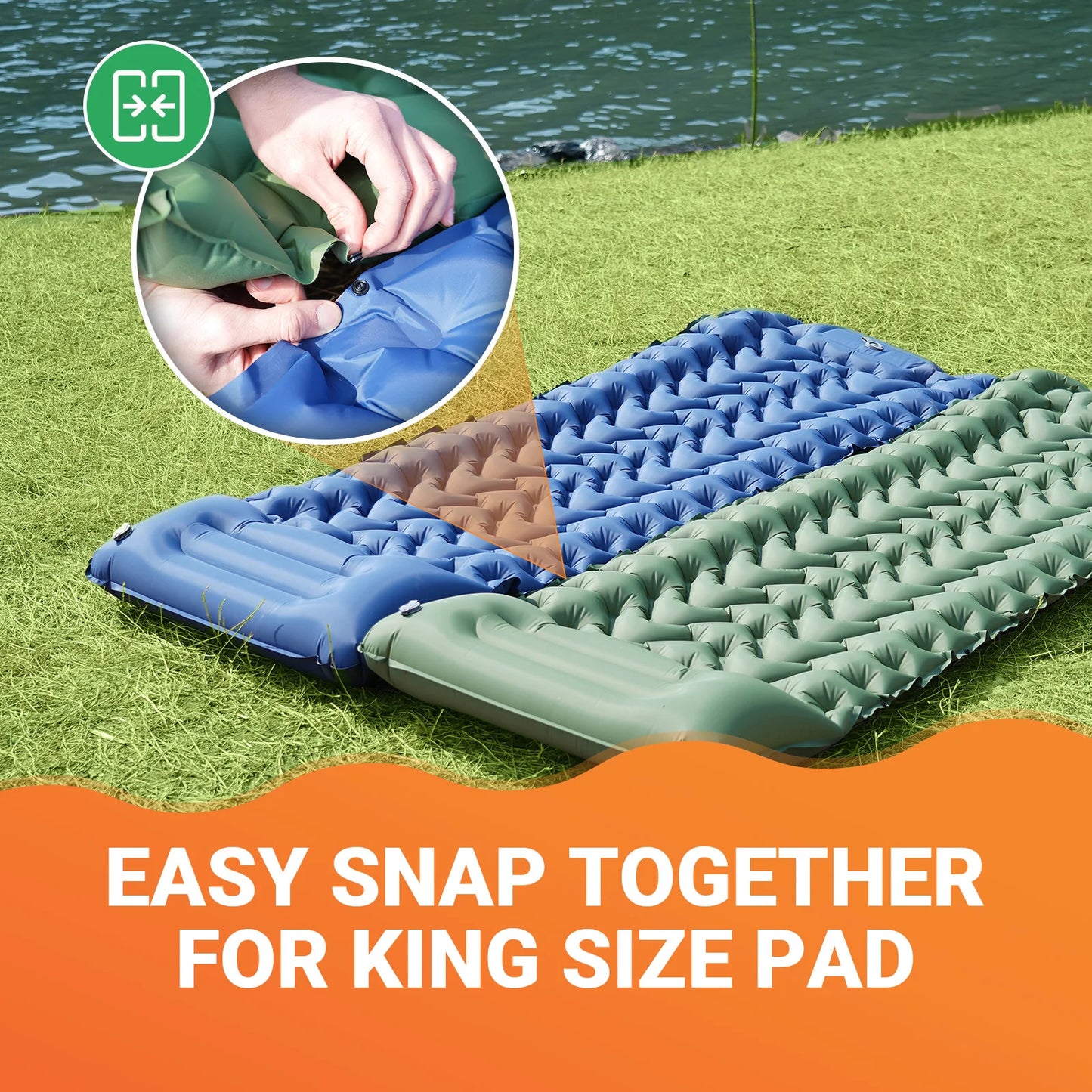 Self Inflating Sleeping Pad with Foot Pump