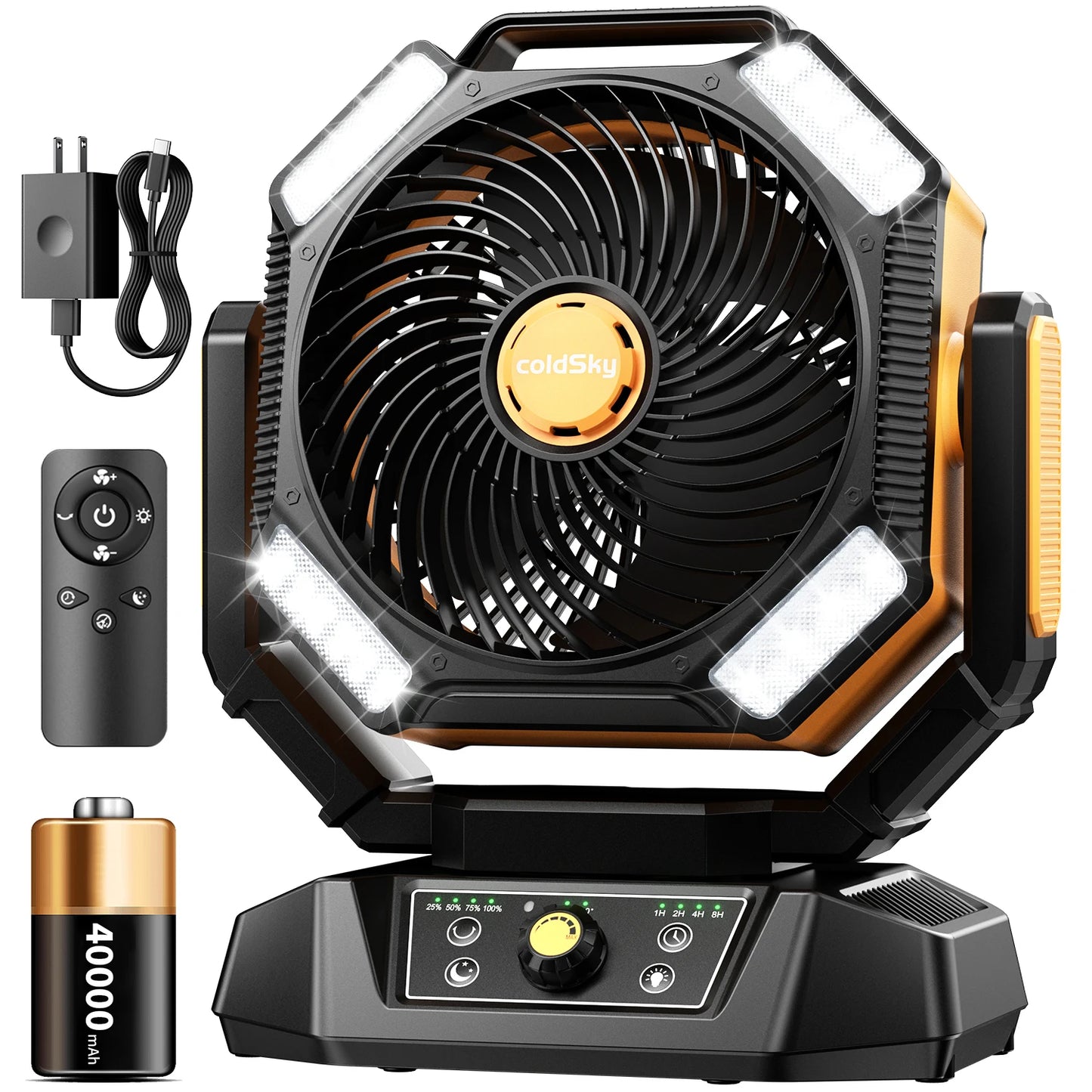 Portable Battery-Operated Camping Fan