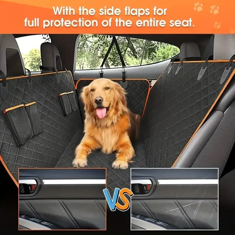 A Nonslip Clip-on Back Seat Cover for pets