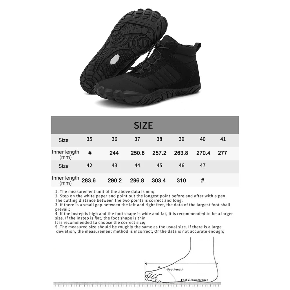 Unisex Casual Thickening Shoes
Waterproof Warm Sporting Shoes Lightweight Ankle Snow Boots Lace Up for Autumn Winter