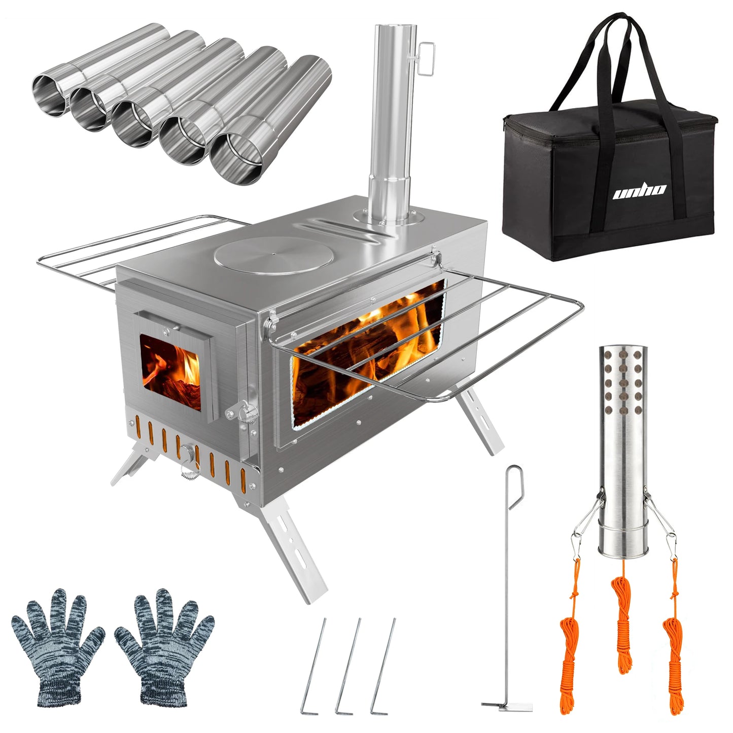 Portable Camping Tent Wood Stove