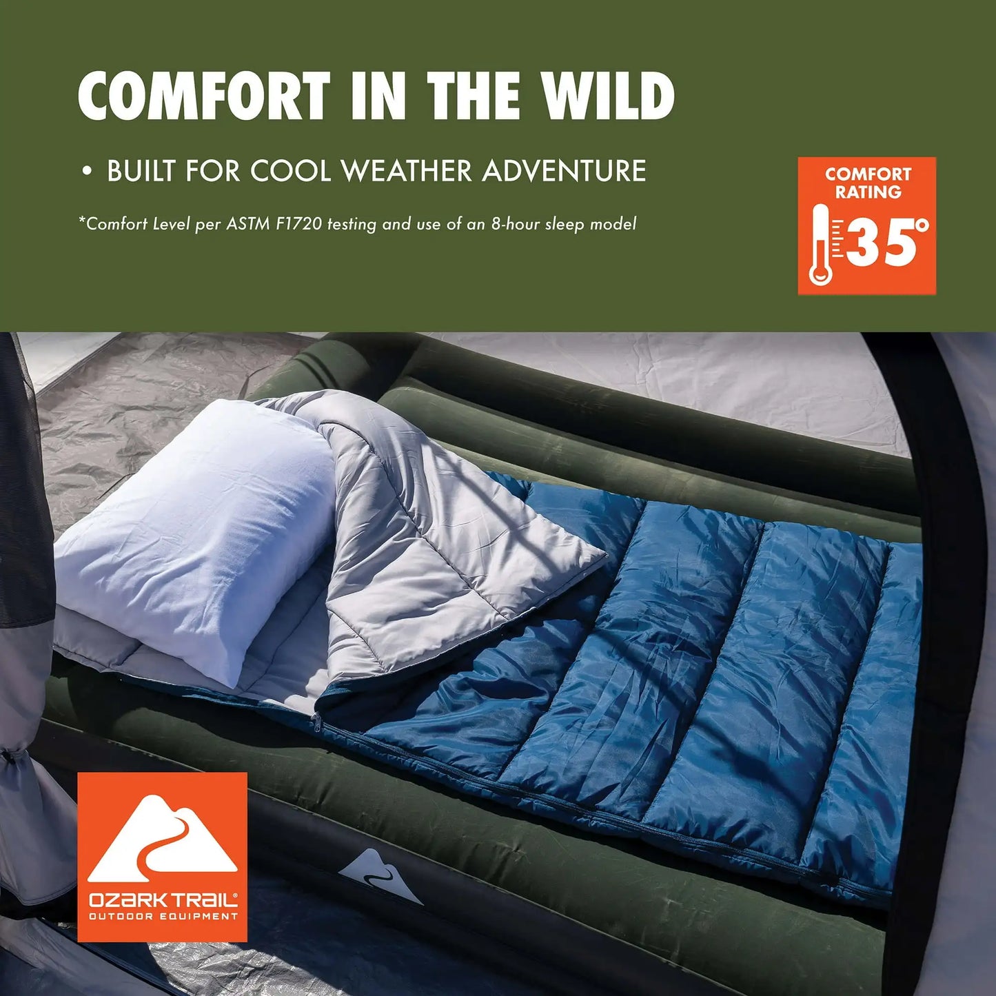 Cool Weather Rectangular Sleeping Bag