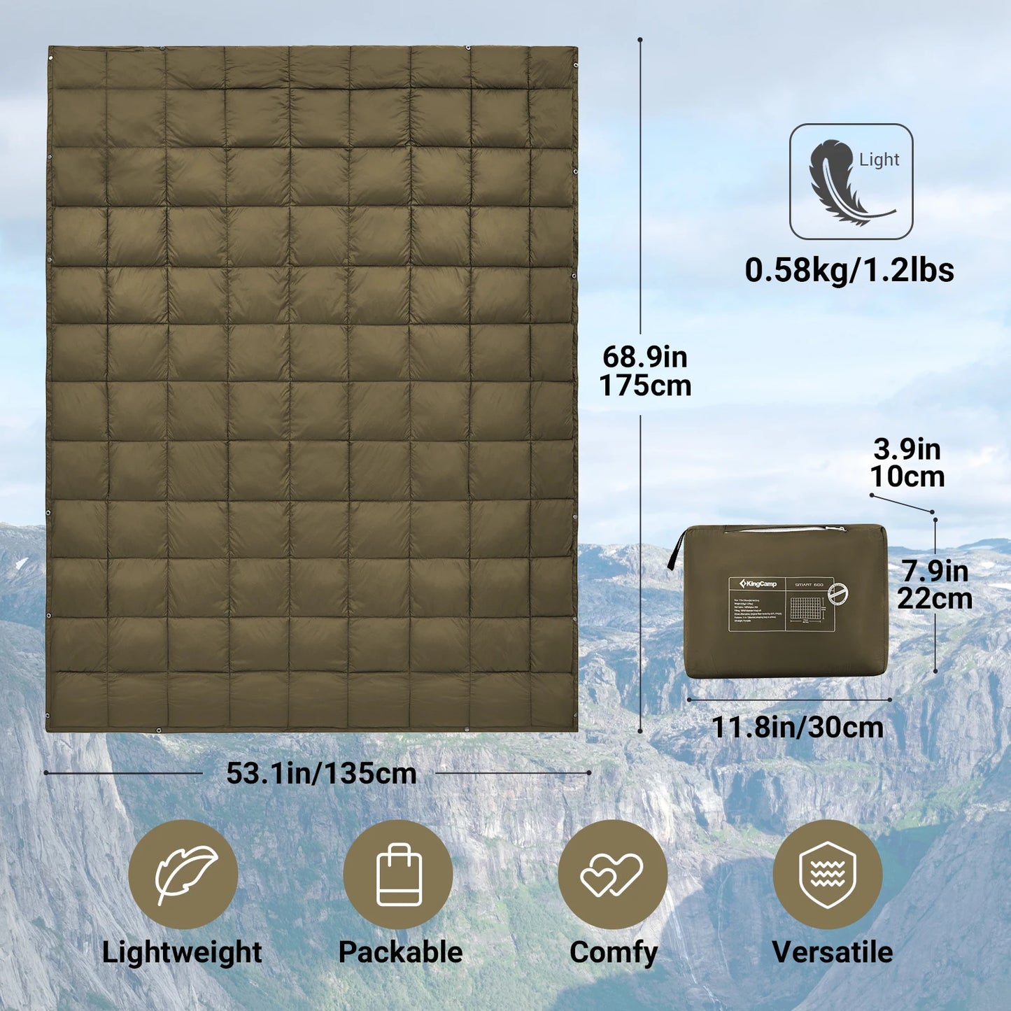 King Camp Blanket For Camping