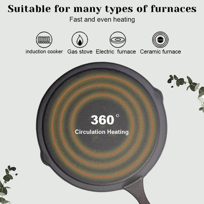 3-piece cast iron cookware set