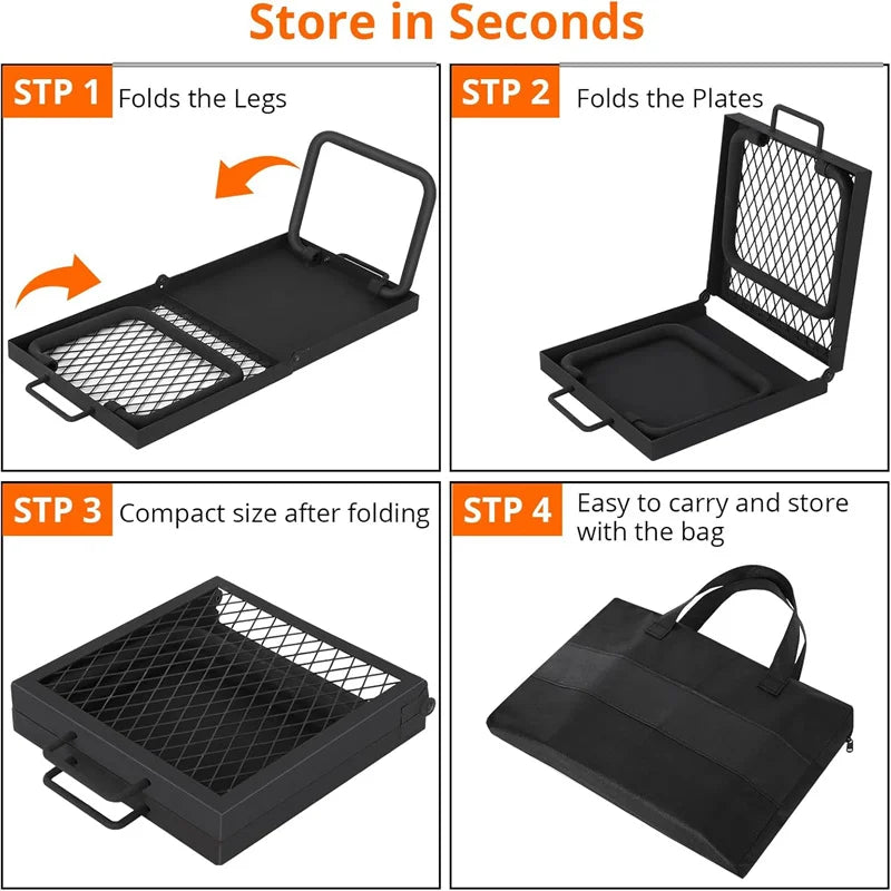 Folding Campfire Grill