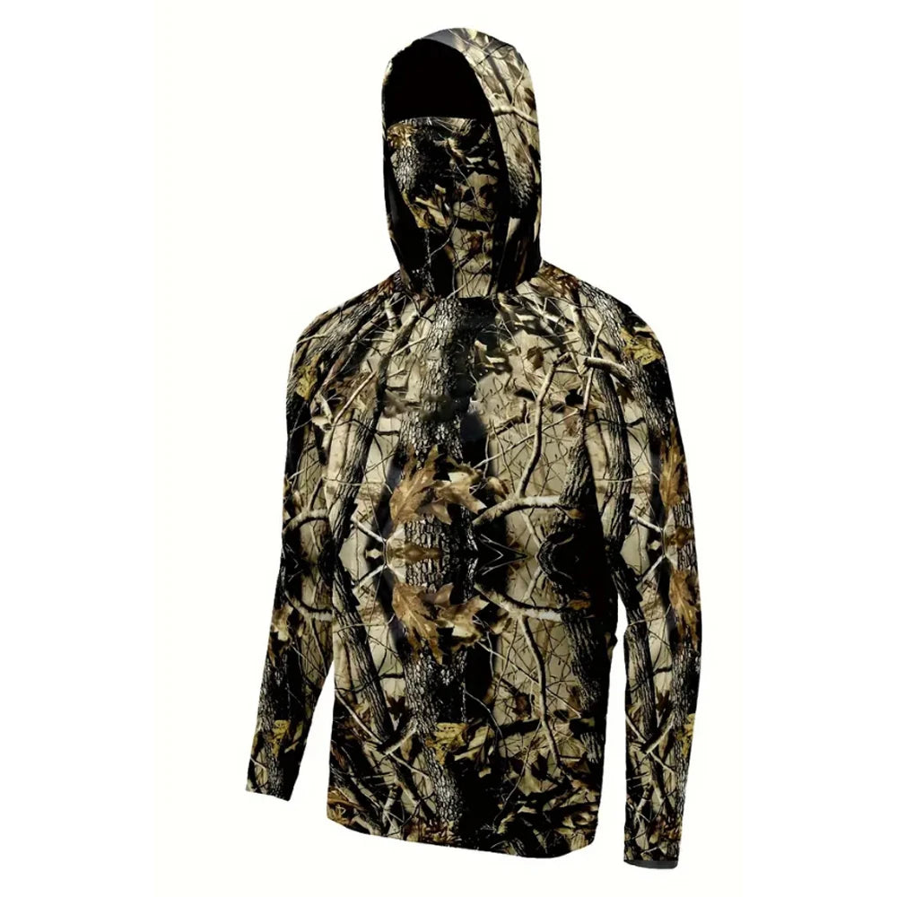 Men's Long Sleeve Fishing Hoodie Shirt