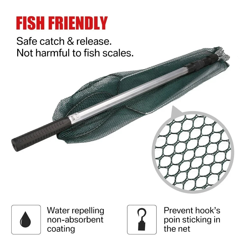 Telescopic Folding Fishing Landing Net

 190CM Pole Collapsible Extensible Aluminum long Handle For Bird Fish Catch Aquarium Ponds