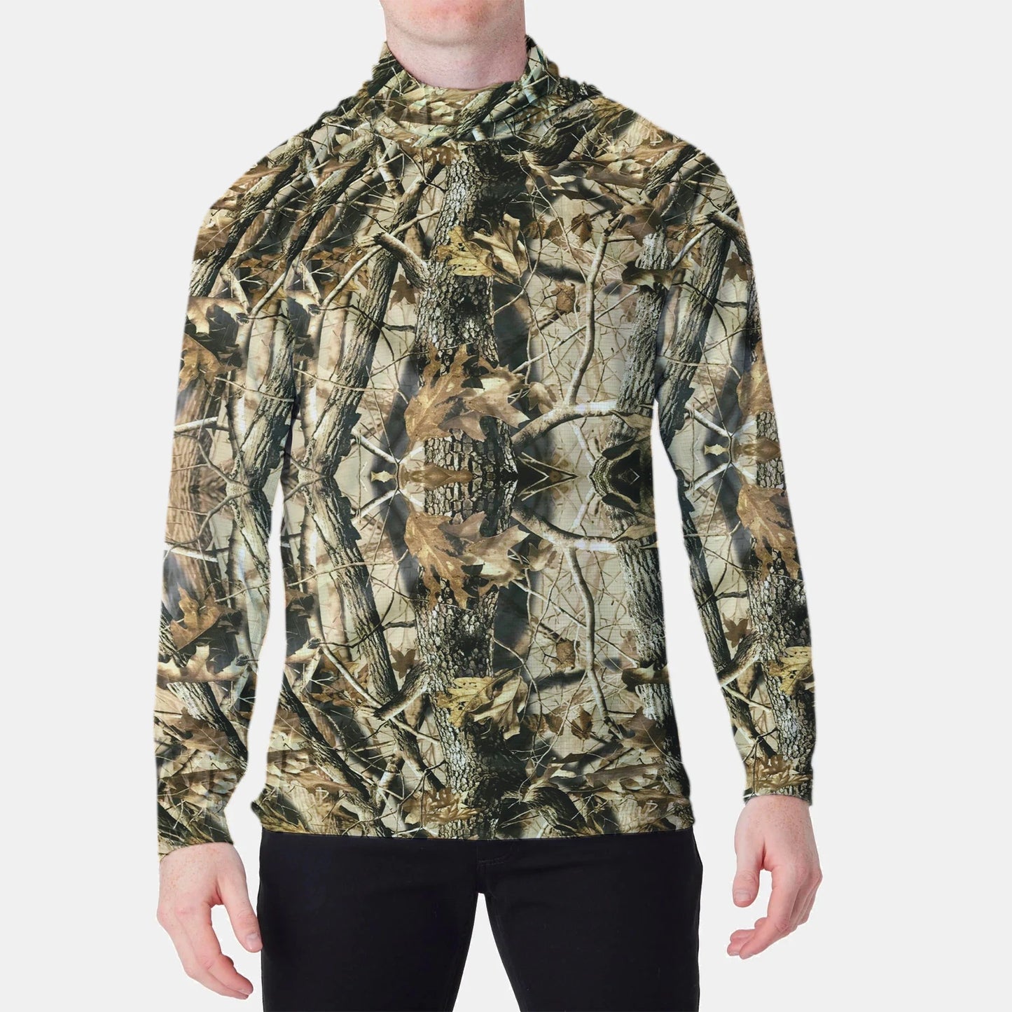 Men's Long Sleeve Fishing Hoodie Shirt