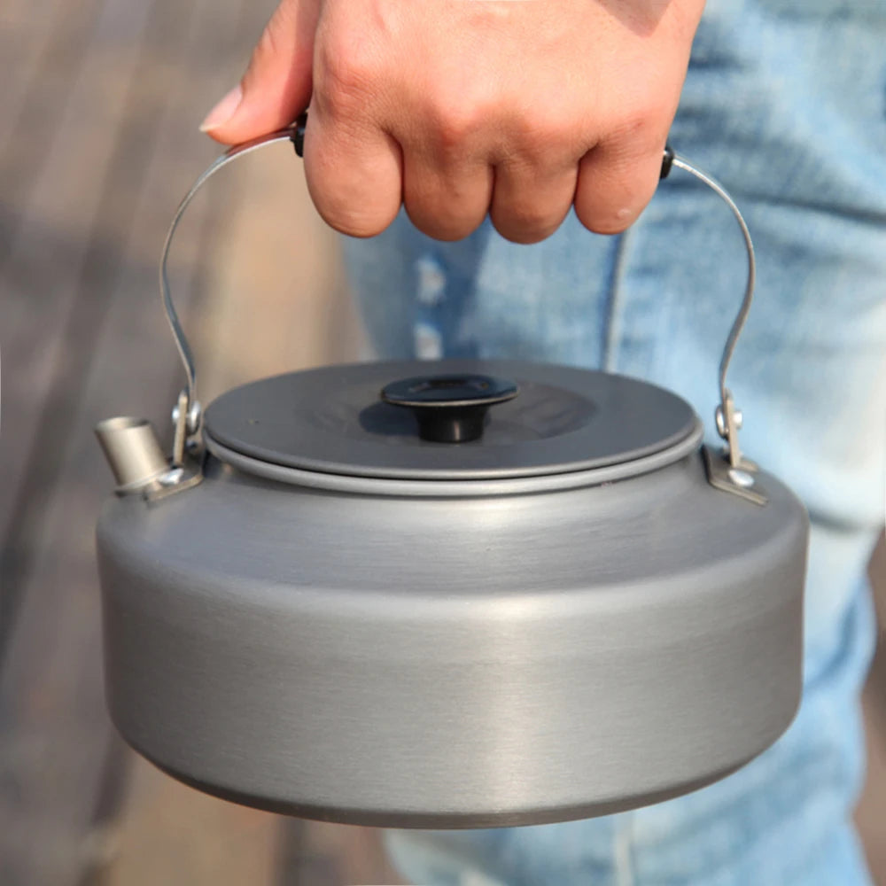 Portable Water Kettle

 Water Pot Teapot Coffee Pot Indoor Aluminum Alloy Tea Kettle Outdoor Camping Hiking Picnic Pot