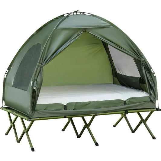 Foldable Camping Cot with Tent