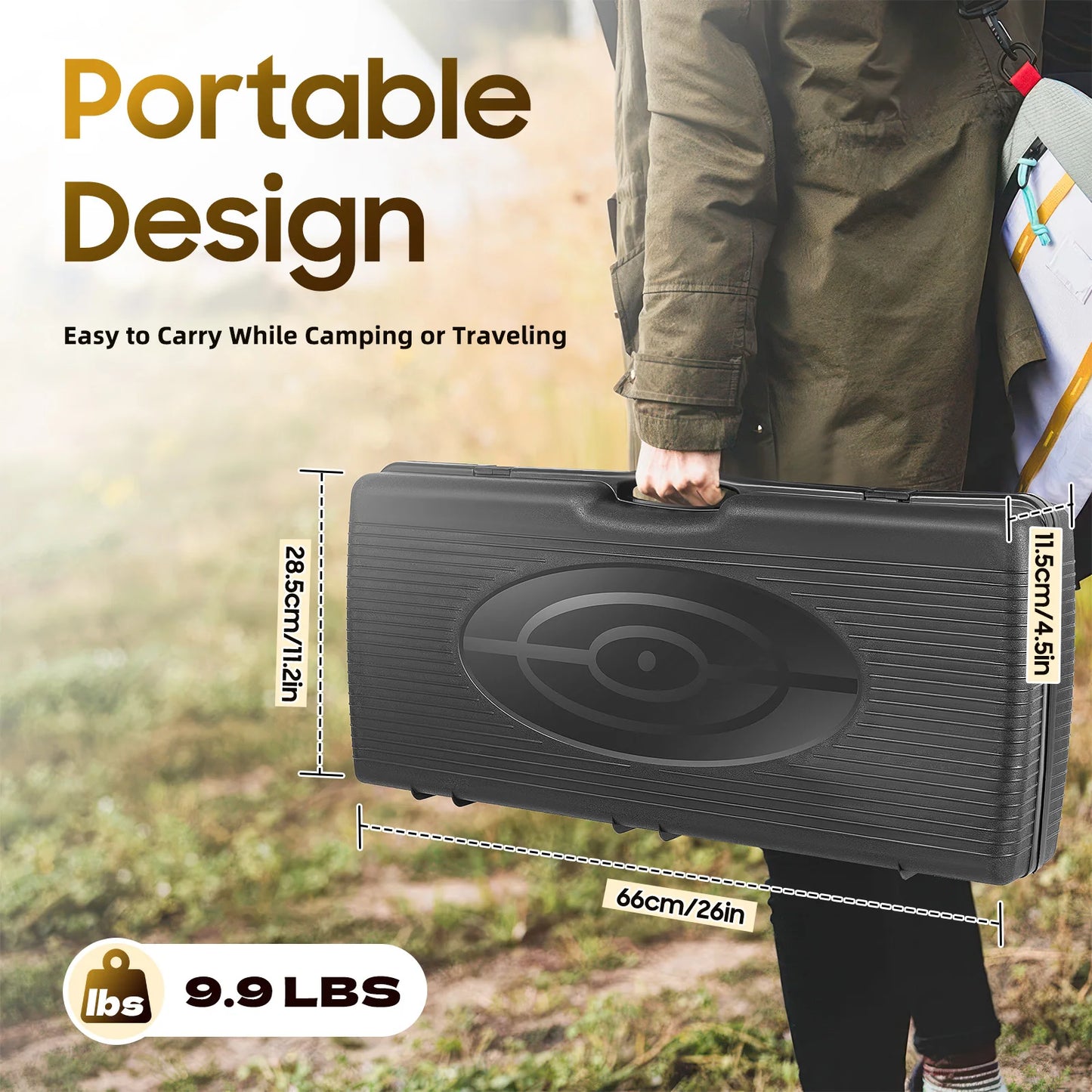 2-Burner Portable Camping Stove