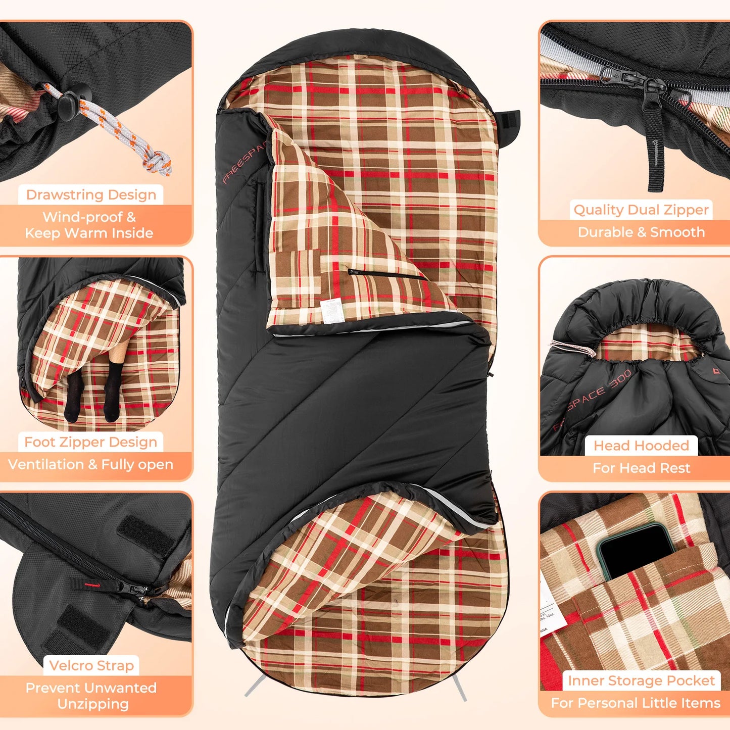 KingCamp Flannel Sleeping Bag