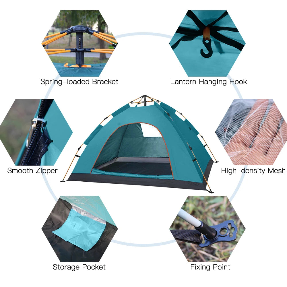 Water-Resistant Pop Up Tent