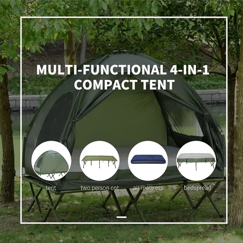 Foldable Camping Cot with Tent