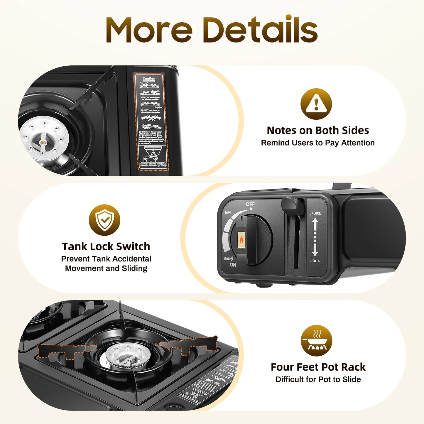 2-Burner Portable Camping Stove
