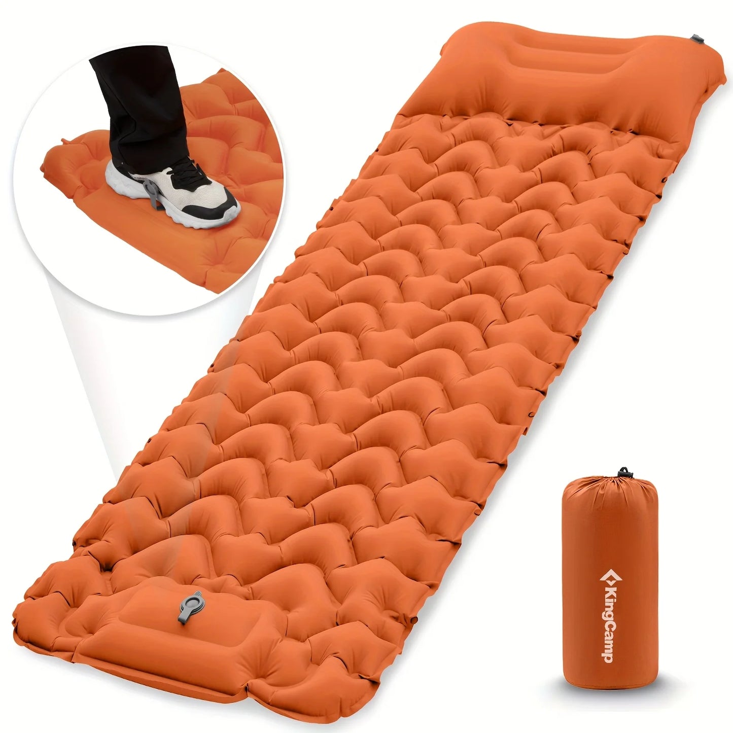 Self Inflating Sleeping Pad with Foot Pump