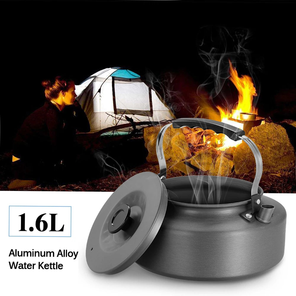 Portable Water Kettle

 Water Pot Teapot Coffee Pot Indoor Aluminum Alloy Tea Kettle Outdoor Camping Hiking Picnic Pot