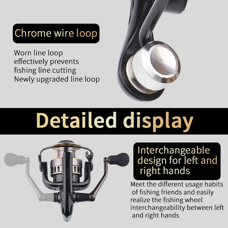 1 Piece Two-Hand Rotating Fishing Reel