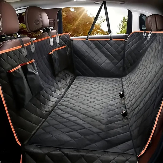 A Nonslip Clip-on Back Seat Cover for pets