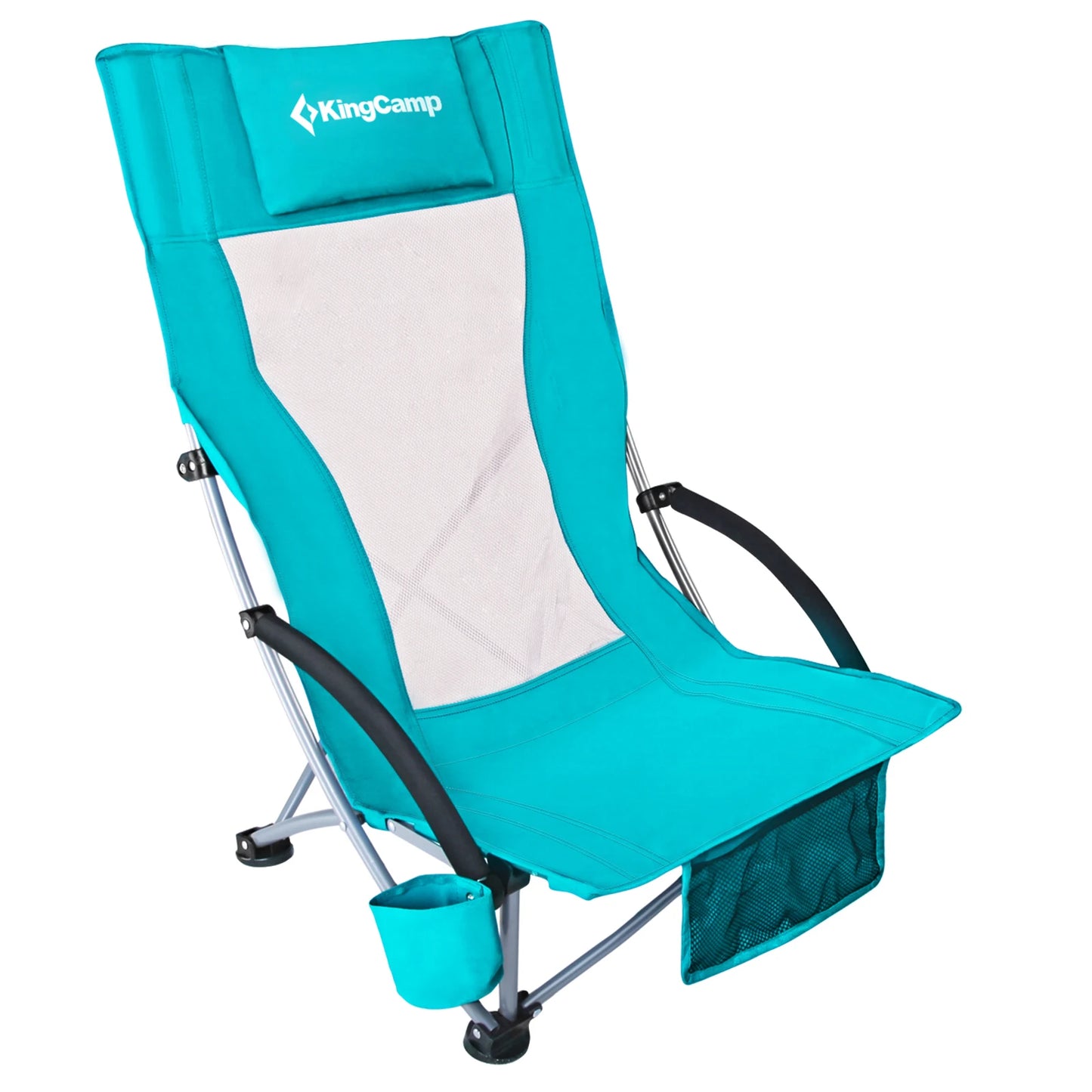 High Back Beach Chair

 Backpack Chair, Camping BBQ Beach Travel Picnic with Padded Armrests with Cup Holder, Portable
