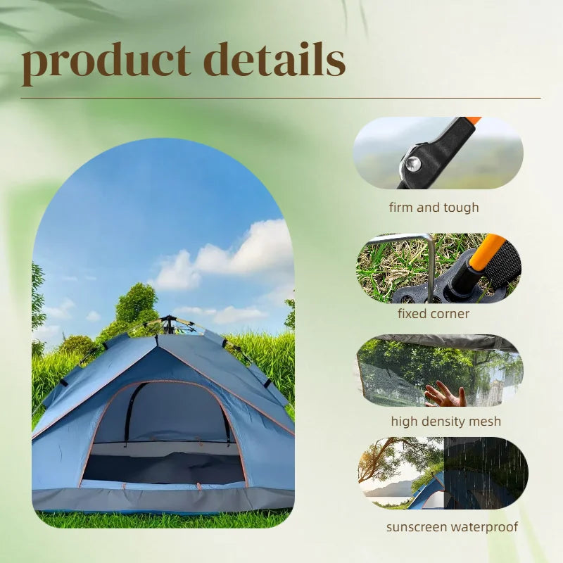 Lightweight Family Tent with Mesh Screen
