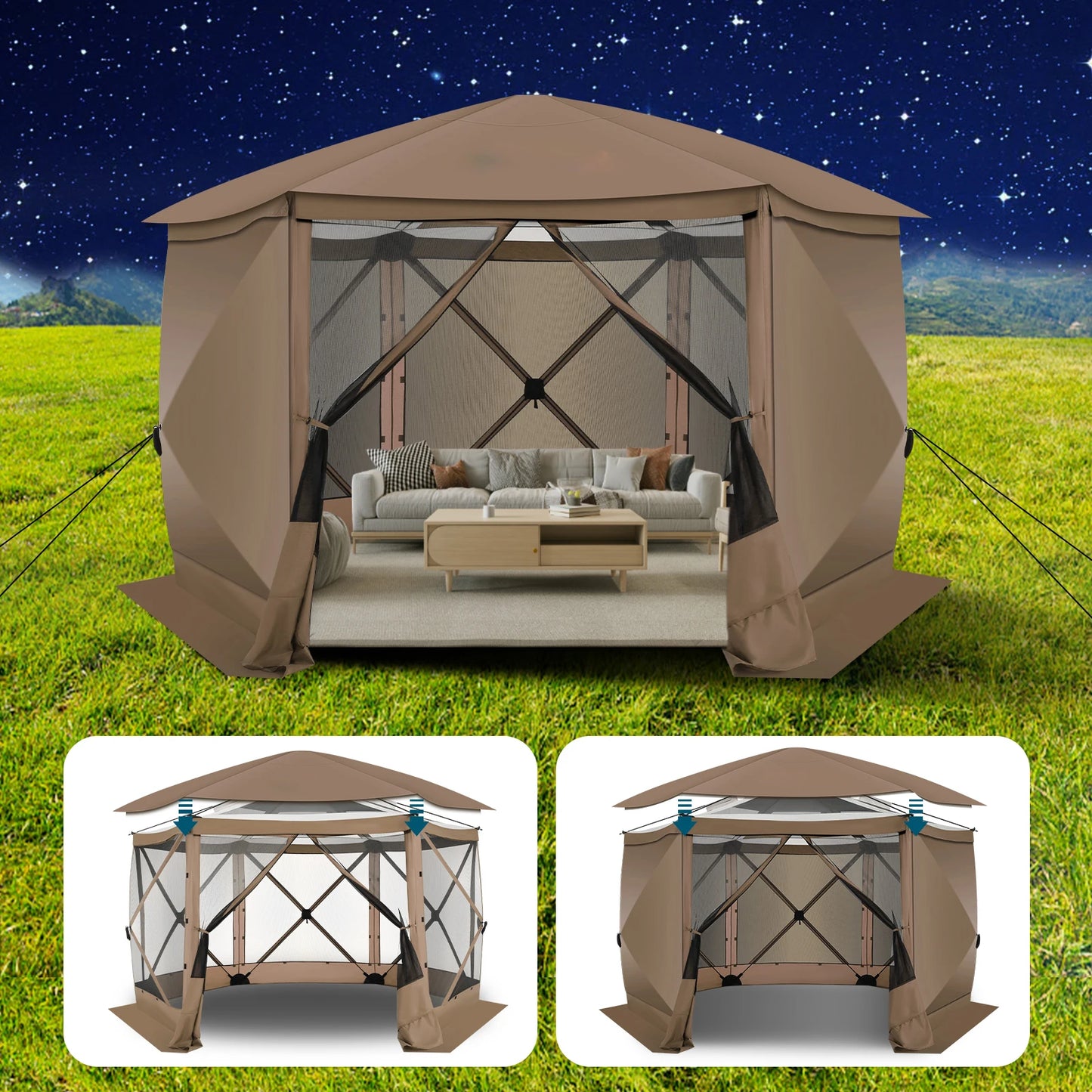 Pop up Gazebo Screen Tent for Camping