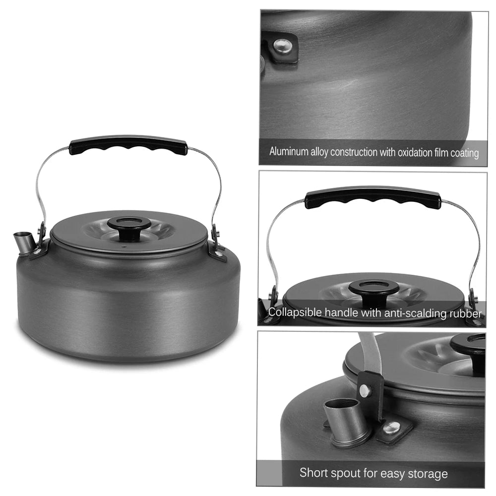 Portable Water Kettle

 Water Pot Teapot Coffee Pot Indoor Aluminum Alloy Tea Kettle Outdoor Camping Hiking Picnic Pot