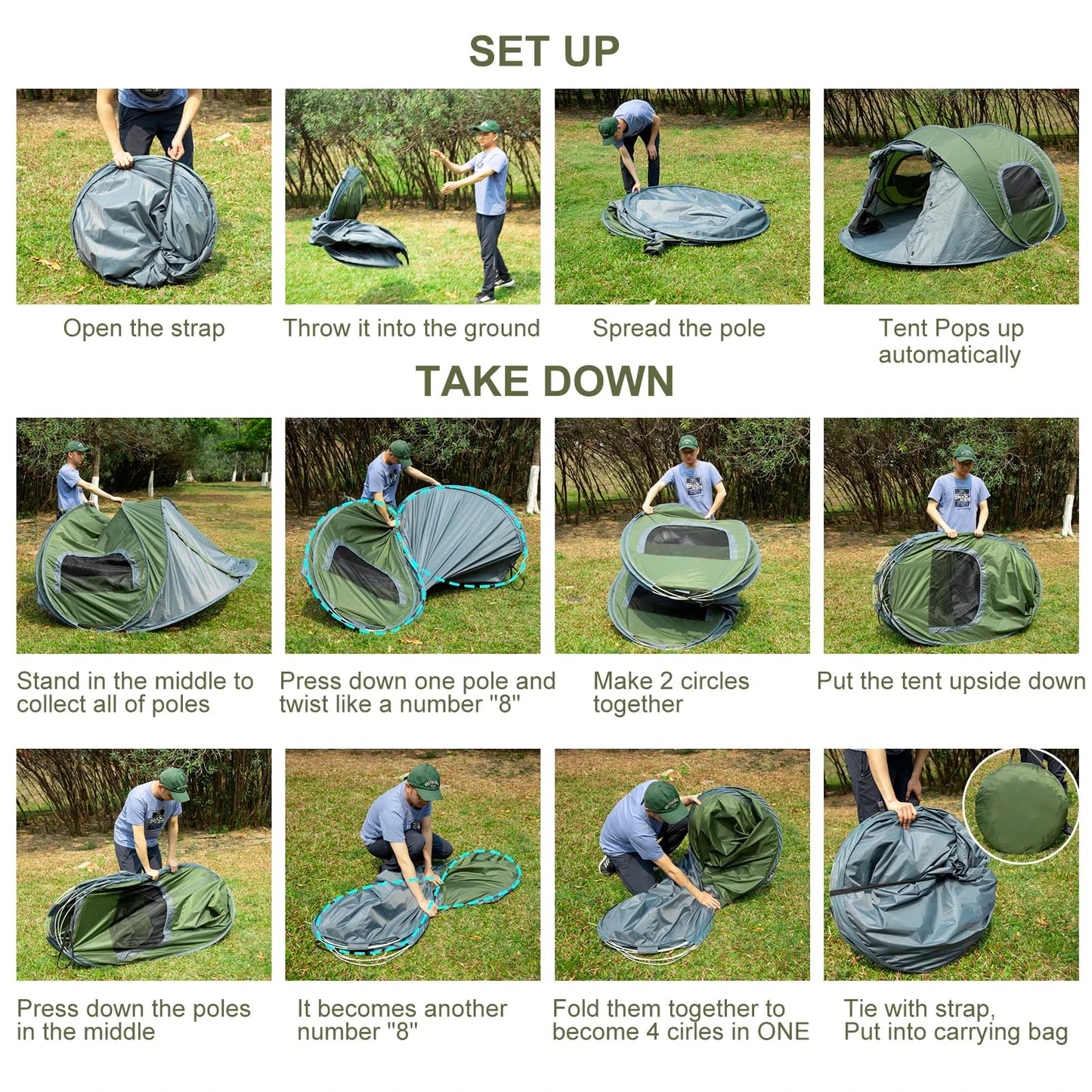 Automatic Pop Up Waterproof Tent