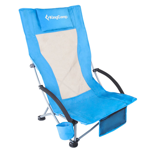 High Back Beach Chair

 Backpack Chair, Camping BBQ Beach Travel Picnic with Padded Armrests with Cup Holder, Portable