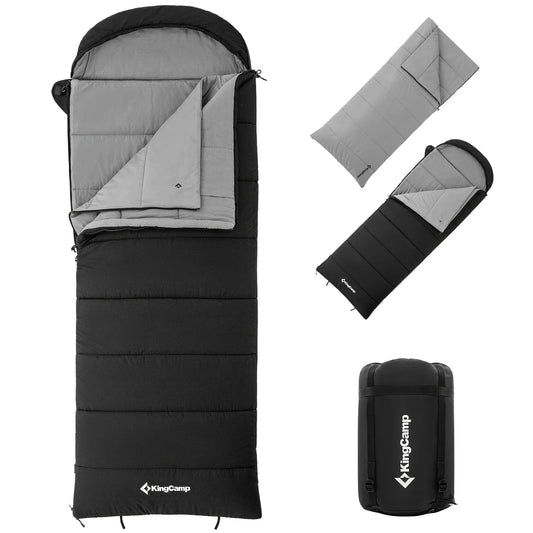 3-in-1 Envelope Hooded Sleeping Bag