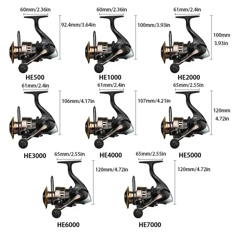1 Piece Two-Hand Rotating Fishing Reel