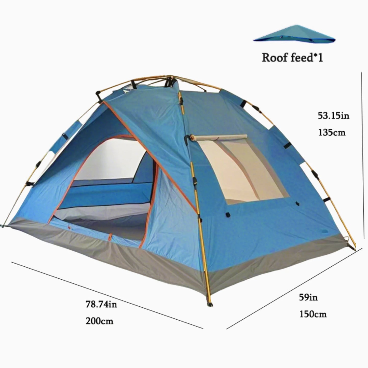 Lightweight Family Tent with Mesh Screen