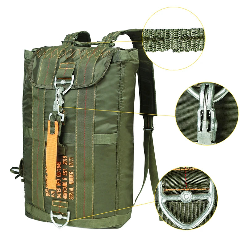 Durable All-purpose Parachute Backpack